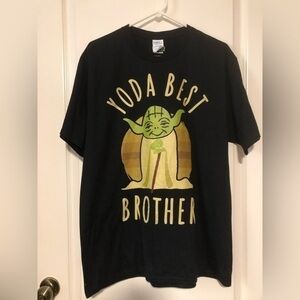 NWOT Star Wars Yoda Best Brother Short Sleeve T-shirt